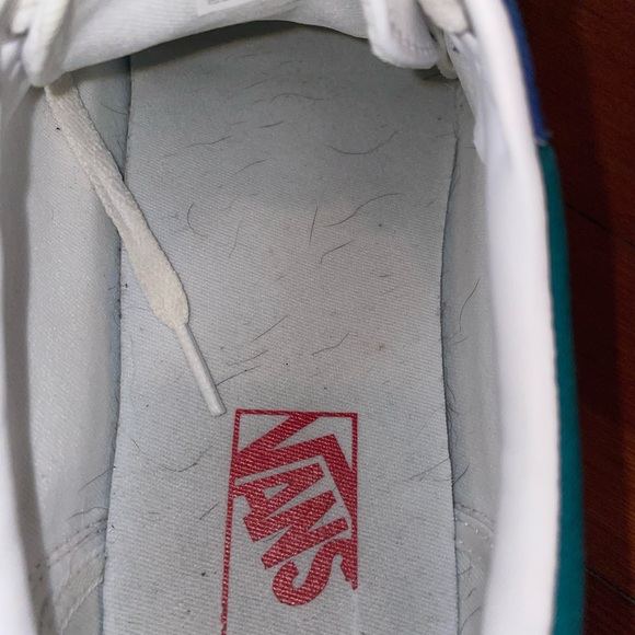 Vans Old Skool Colorblock Sneakers (Blue / Teal / Yellow) - Picture 7 of 8